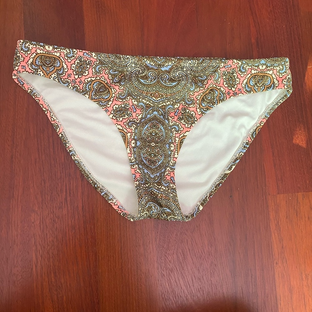 Jcrew paisley bikini swim bottoms